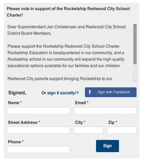 Click here to send a message to Redwood City School Board Members